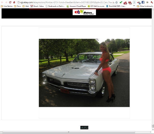 eBay Motors advice… hot chicks = page views